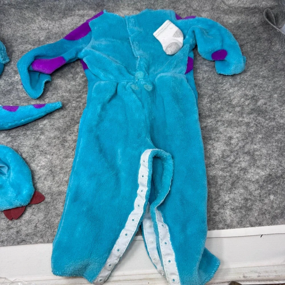Monsters Inc Sulley Costume Infant 12-18 Months Disney Pixar Blue Fleece